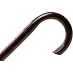 Superbe marche en bois  bend  coller / canne / artisanaux escroc ! (brun fonc)