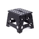 Marche - pied - tabouret pliant - noir - 23 x 19 x 19 cm - antidérapant - 80 kg max Marche - pied - tabouret pliant - noir - 23 x 19 x 19 cm - antidérapant - 80 kg max