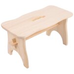 Marche repose pied en bois non - peint - creative deco - 38 x 19 x 21 cm - meuble de chambre