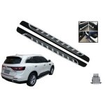 Marchepieds lateraux pour renault koleos ii 2016 + acier inoxydable aluminium pvc
