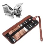 Set de dessin - marco - crayon de croquis - 6 crayons - gomme incluse - sac de transport