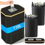Margaux lonnberg - 110l poubelle de recyclage collecteur de bouteilles consign�es avec couvercle et 2 ...