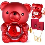 Margaux lonnberg - ours en rose eternelle avec bo�te � bijoux cach�e et collier en forme de c?ur ours ...