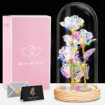 Margaux lonnberg - rose eternelle sous clocherose eternelle cadeau pour femmesrose dans un verresaint ...