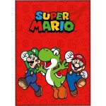 Couverture - super mario - rouge - 140x200 cm - 100% polyester - lavable à 40° Couverture - super mario - rouge - 140x200 cm - 100% polyester - lavable à 40°