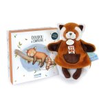 Marionnette doudou & compagnie unicef - panda roux - orange - 25 / 34 cm