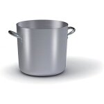 Marmite en aluminium brut - ballarini - 20 cm - deux poignes - capacit 55 l