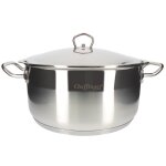 Marmite - cheffinger - 32 cm - acier inoxydable - couvercle inclus - poignes ergonomiques