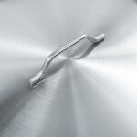 Marmite - inox - 50x30 cm - 58 l - couvercle inclus - compatible induction et gaz