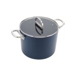 Marmite - joseph joseph - 25 cm - antiadhsive en cramique - poignes pliables - couvercle en verre ...