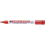 Marqueur cd - edding - e - 8400 - rouge - pointe pointue - 0. 5 - 1 mm