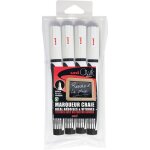 Marqueur craie chalk marker pwe3ms / 4 pf - uni - ball - ogive - blanc - effa�able