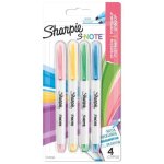 Marqueurs cr�atifs sharpie s - note pointe biseaut�e lot de 4 couleurs douces