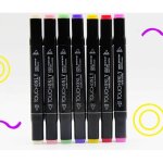 Marqueurs � feutre - touch - 80 couleurs - double pointe - ind�l�bile - opaque