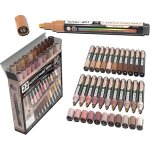 Marqueurs de peinture acrylique - zokko - lot de 22 - 3 mm - s�chage rapide - non toxiques - teintes ...