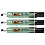 Marqueur permanent marking onyx 1591 maxi pointe biseau 27 � 62 mm noir - bic - lot de 3