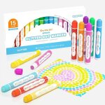 Marqueur � point lavable 15 couleurs paillettes dot marker feutre non toxique bingo dabber pour paillettes ...