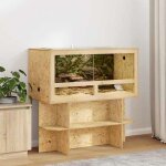 Marron terrarium durable - r�sistant aux rayures - marron 100 x 50 x 50 cm osb a2759