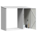 Promotion mars * cabinet de jardin - yunyan - gris abri � bois de jardin - meuble jardin - gris 245x98x159cm ...