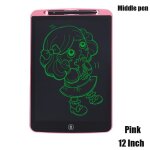 Tablette graphique - tablette d�criture lcd color�e - 12 pouces - rose - pour enfants et adultes