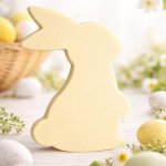 Martin le lapin en chocolat blanc inclusion riz souffl� - collection p�ques