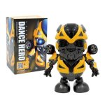 Marvel avenger super - hro bumblebee robot intelligent qui danse en musique lumieres flash jouets lectroniqu ...