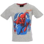 Marvel spiderman t - shirt pour enfants motif super - h�ros spider - man gris 100% coton