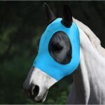 Masque anti mouches cheval - maille fine respirante - couleur blanc