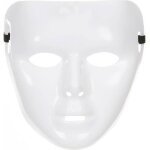 Masque blanc brillant adulte - 231822 - int�rieur - mixte - noir