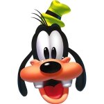 Masque en carton dingo? - disney - accessoire de dguisement - noir - pour enfant