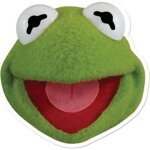 Masque en carton kermit la grenouille - les muppets show - adulte - aptaftes - intrieur - vert