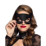 Masque chat noir avec nez coeur femme