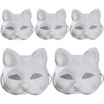 Masque de chat therian en pvc  personnaliser - lot de 5