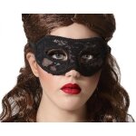 Masque domino noir dentelle
