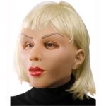 Masque de femme blonde & belle - horrorshop - beige - pour crossdresser et travesty