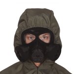 Masque à gaz noir en pvc pour adulte - accessoire de déguisement Masque à gaz noir en pvc pour adulte - accessoire de déguisement