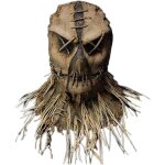 Masque halloween pouvantail tte couverture avec gants et chapeau horreur masque effrayant pleine tte ...
