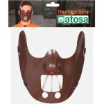 Masque halloween hannibal lecter - atosa - marron - adulte - intrieur