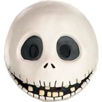 Masque jack skellington - horrorshop - nightmare before christmas - blanc - adulte - intrieur