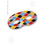 Masque loup arlequin - carnival toys - mixte - rouge - int�rieur