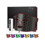 Masque de luminoth�rapie led kimtar 7 couleurs sans fil traitement anti - �ge rides acn� soin visage ...
