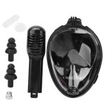 Masque de plongée adultes en silicone plein visage anti - buée lunette de natation pour gopro (noir l ... Masque de plongée adultes en silicone plein visage anti - buée lunette de natation pour gopro (noir l ...