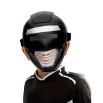 Masque power robot noir enfant