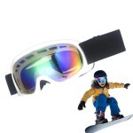 Masque de ski enfant 3 � 10 ans anti - bu�e / poussi�re uv400 coup - vent � vue large compatibles avec ...