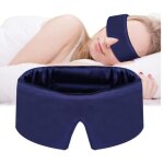 Masque de sommeimasque de nuit en soiemasque sommeil bloquant lumi�remasque de voyagemasque yeux doux ...