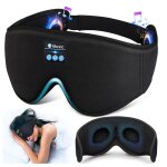Masque de sommeil 3d avec �couteurs bluetooth v5. 4 masque de nuit sans fil peut jouer 14 heures pour ...