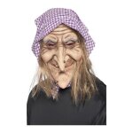 Masque de sorcire avec foulard - horrorshop - ancien modle - violet - extrieur - mixte