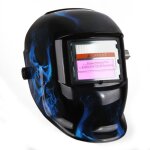 Masque de soudure crne bleu obscur - variable avec filtre lcd auto - assombrissement pour soudeur arc ...
