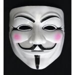 Masque de v pour vendetta - deguisement discount - accessoire de d�guisement - adulte - blanc