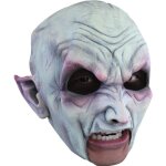 Masque de vampire adulte en latex sans bouche pour halloween - blanc